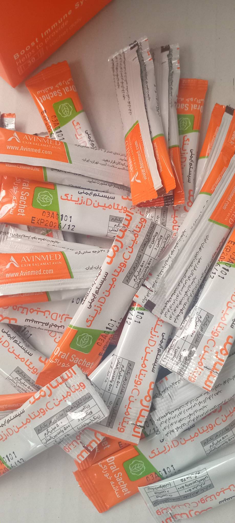 ساشه ویتامین سی ،ویتامین دی ،زینک  ۳۰ عددی استارمد