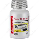 (طرح جدید )قرص ویتامین ب۱+ب6+ب12-30ع برونسون-گیتی سلامت آریا