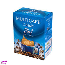 کافی میکس 2در1 مولتی کافه کلاسیک بدون شکر بسته بندی 12 عددی کد3015_296